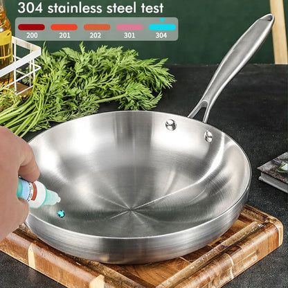 304 Stainless Steel Non-Stick Frying Pan for All Hobs 26cm by HitMyNeed
