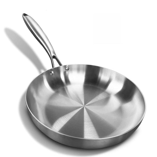 304 Stainless Steel Non-Stick Frying Pan for All Stoves 22cm by HitMyNeed