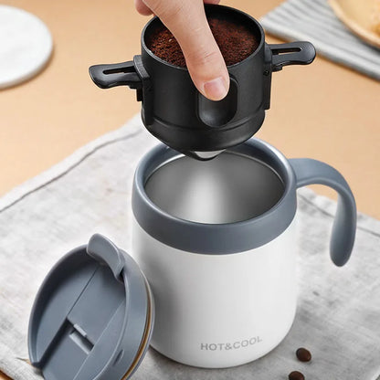 304 Stainless Steel Portable Coffee Dripper Set by HitMyNeed