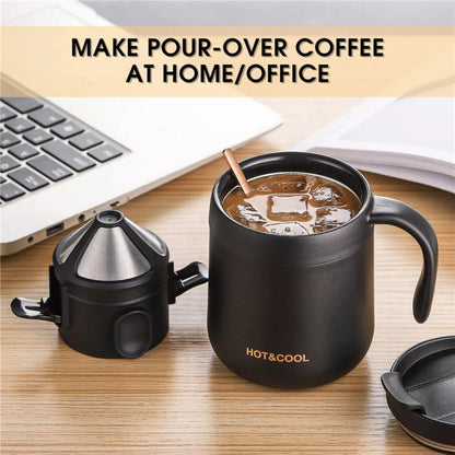 304 Stainless Steel Portable Coffee Dripper Set by HitMyNeed