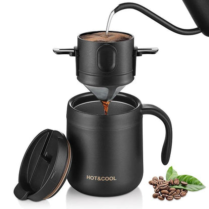 304 Stainless Steel Portable Coffee Dripper Set by HitMyNeed