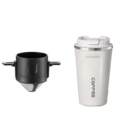 304 Stainless Steel Portable Coffee Dripper Set black3 by HitMyNeed