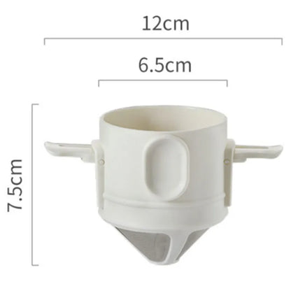 304 Stainless Steel Portable Coffee Dripper Set white by HitMyNeed