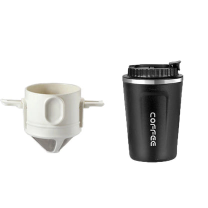 304 Stainless Steel Portable Coffee Dripper Set white3 by HitMyNeed