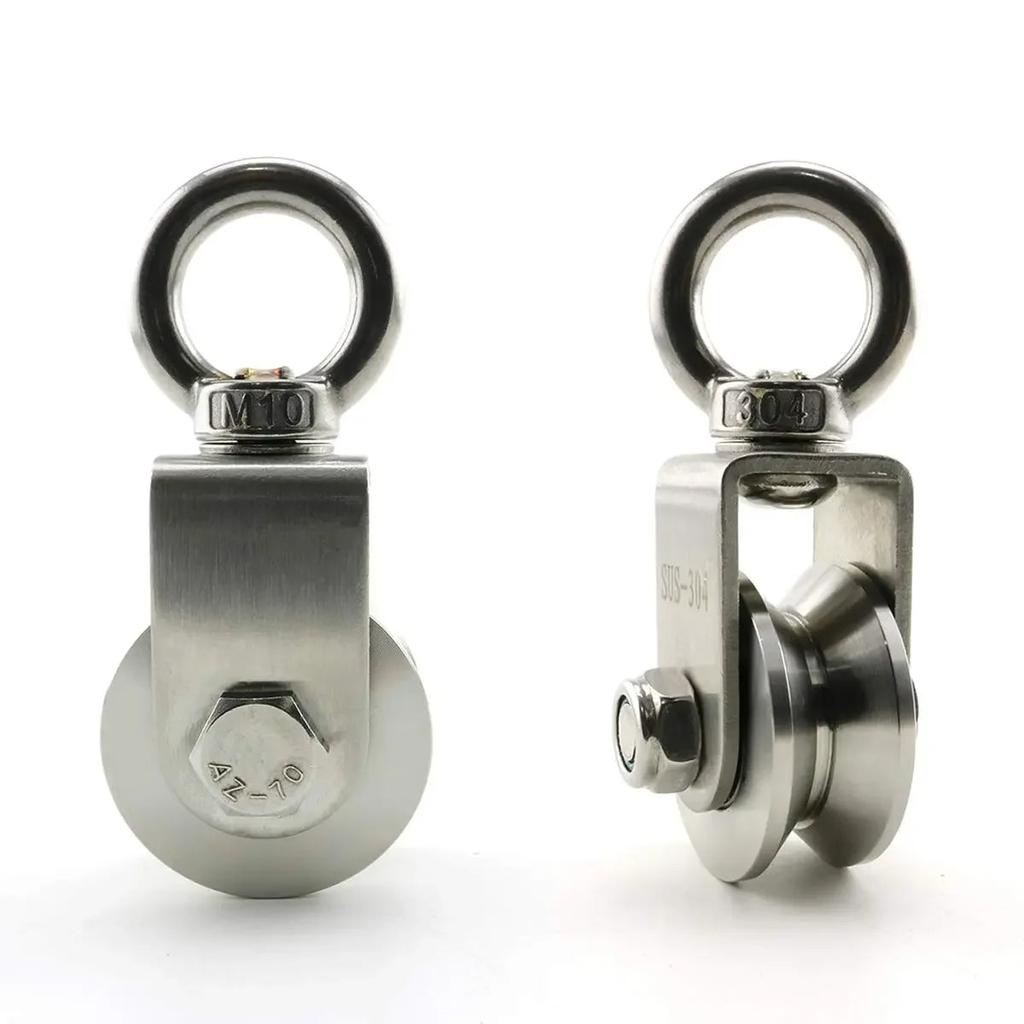 304 Stainless Steel U/V Swivel Pulley Duplex Bearing by HitMyNeed