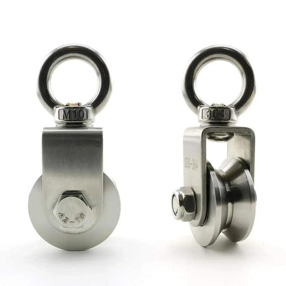 304 Stainless Steel U/V Swivel Pulley Duplex Bearing by HitMyNeed