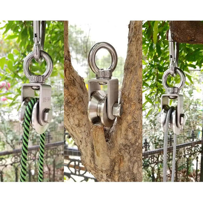 304 Stainless Steel U/V Swivel Pulley Duplex Bearing by HitMyNeed