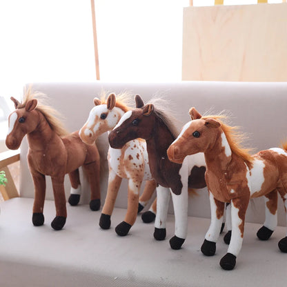 30cm Realistic Zebra Horse Plush Toy for Kids by HitMyNeed