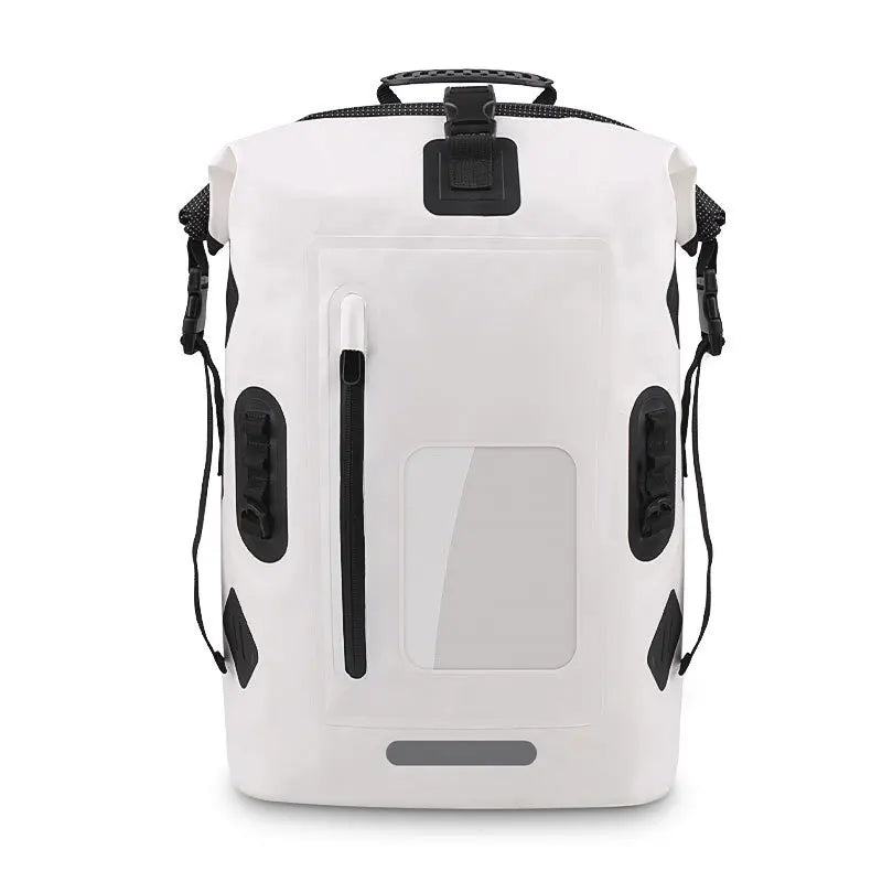 30L Waterproof Drift Swimming & Kayak Backpack white by HitMyNeed