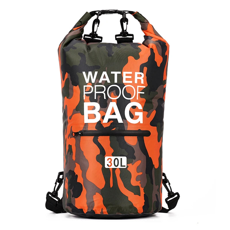30L Waterproof Dry Bag Backpack with Wet/Dry Pocket by HitMyNeed