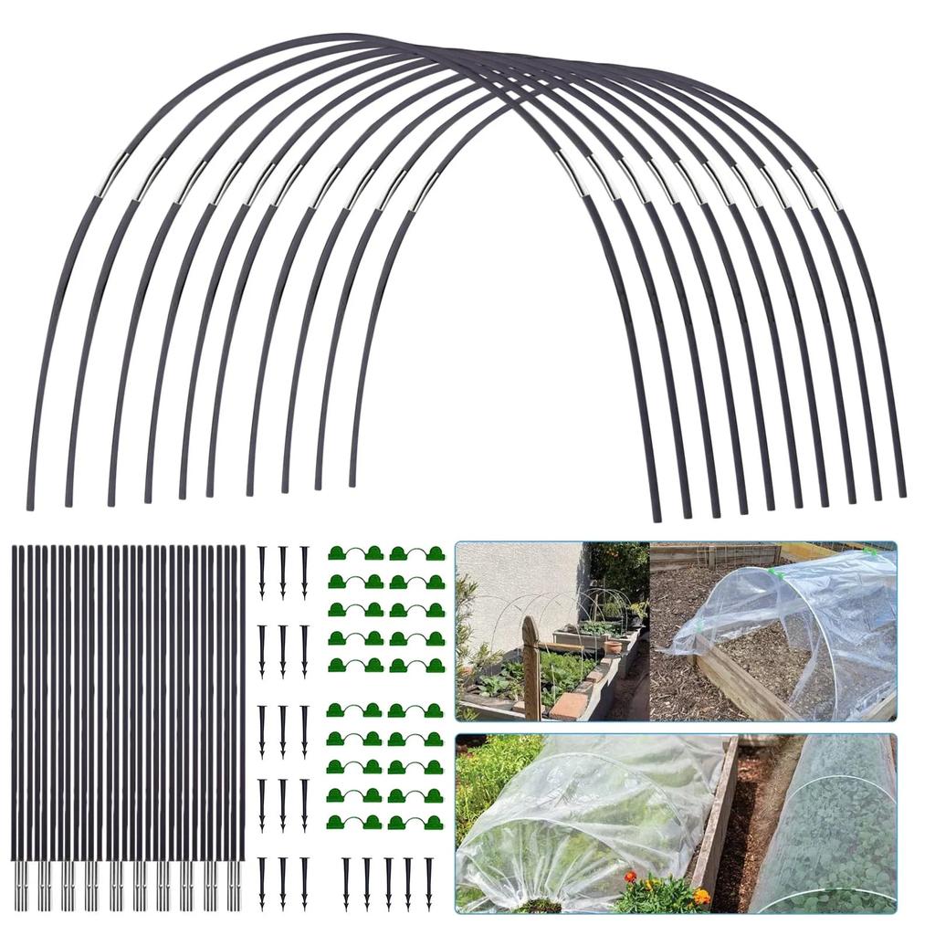 30Pcs Garden Hoops for Netting Tunnels & Raised Beds by HitMyNeed