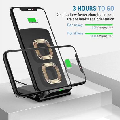 30W Fast Wireless Charger Stand with Type-C Cable by HitMyNeed