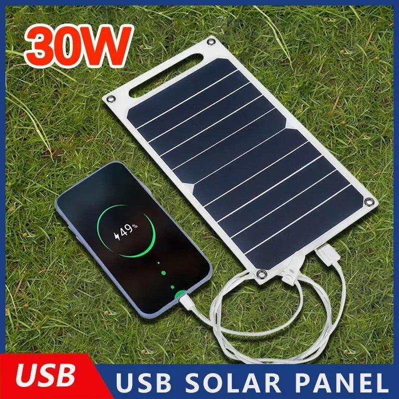 30W Portable Waterproof Solar Panel with USB Output by HitMyNeed