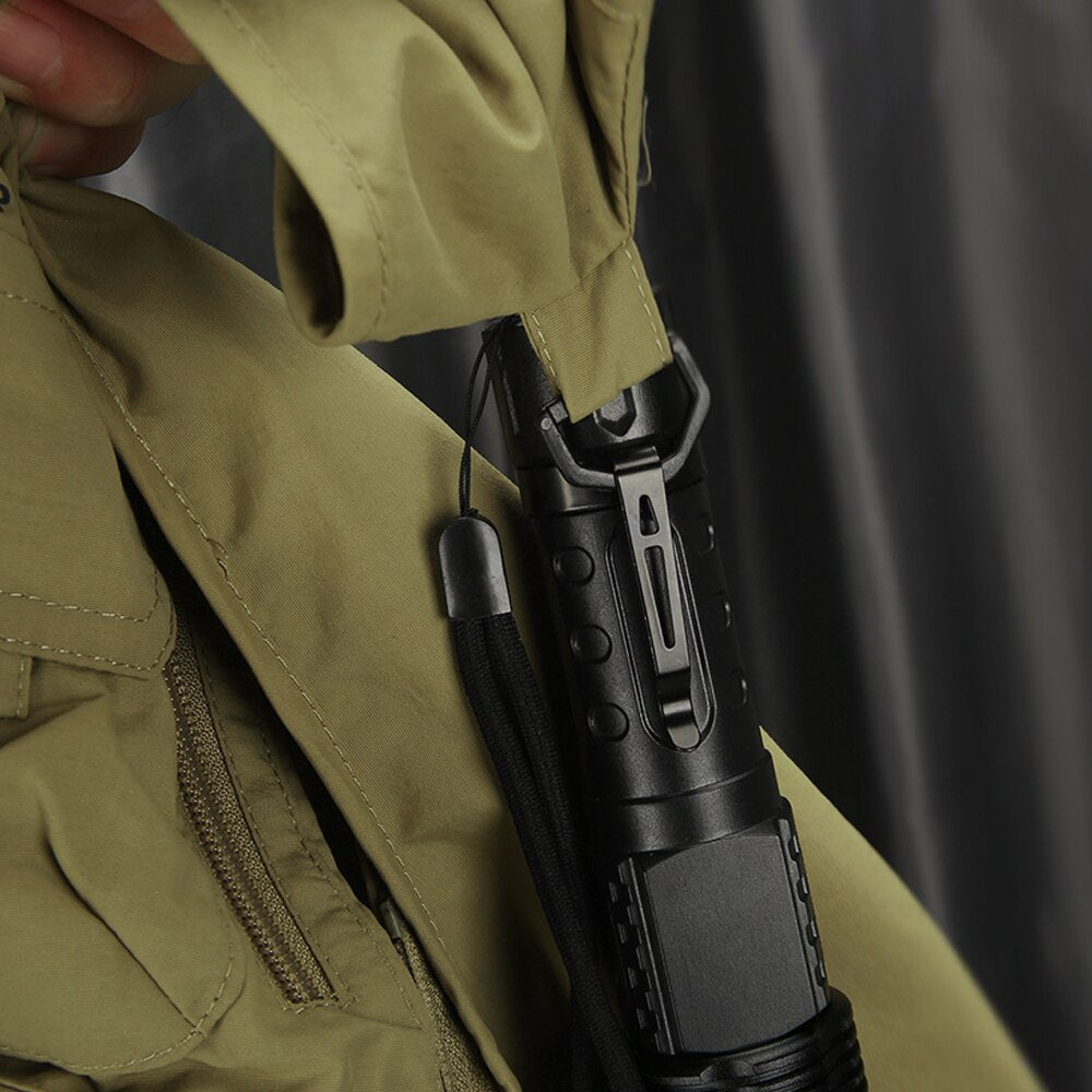 30W Rechargeable COB LED Flashlight with Power Display by HitMyNeed