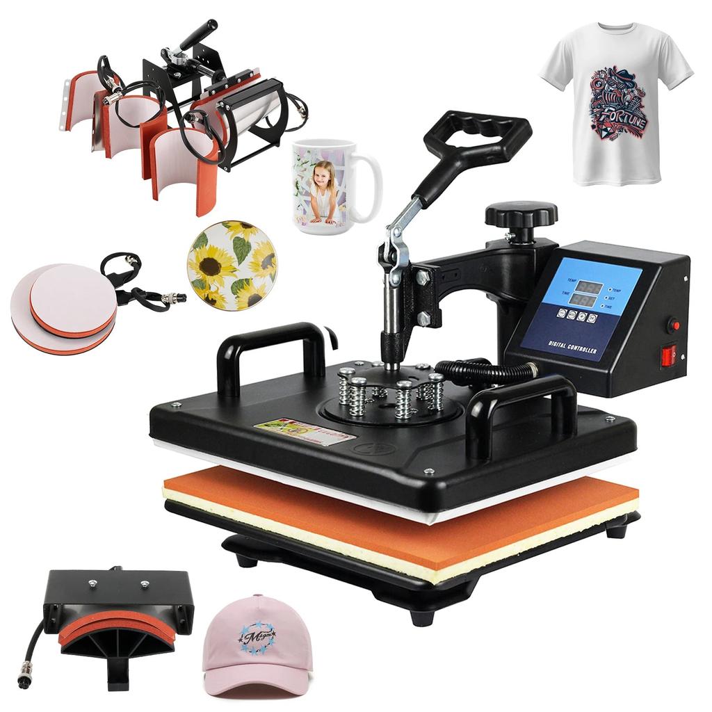 30x38cm 8-in-1 Combo Heat Press Machine CE by HitMyNeed
