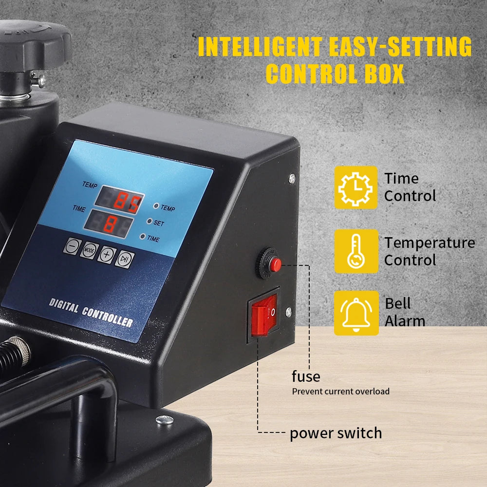 30x38cm 8-in-1 Combo Heat Press Machine CE by HitMyNeed