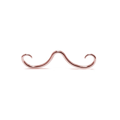 316L Steel Septum Mustache Ring Nose Piercing 16G rose-gold-color by HitMyNeed