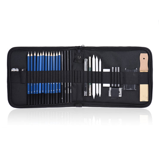 32-Piece Drawing and Sketching Tool Set with Case by HitMyNeed