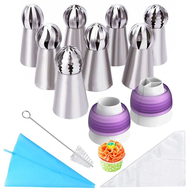32-Piece Icing Nozzle and Piping Bag Set by HitMyNeed