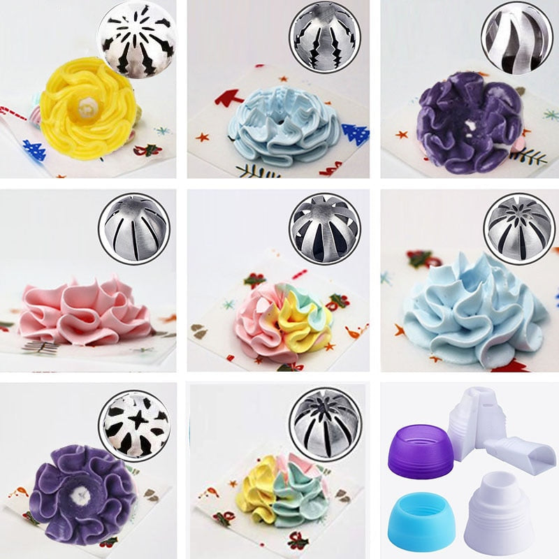32-Piece Icing Nozzle and Piping Bag Set by HitMyNeed