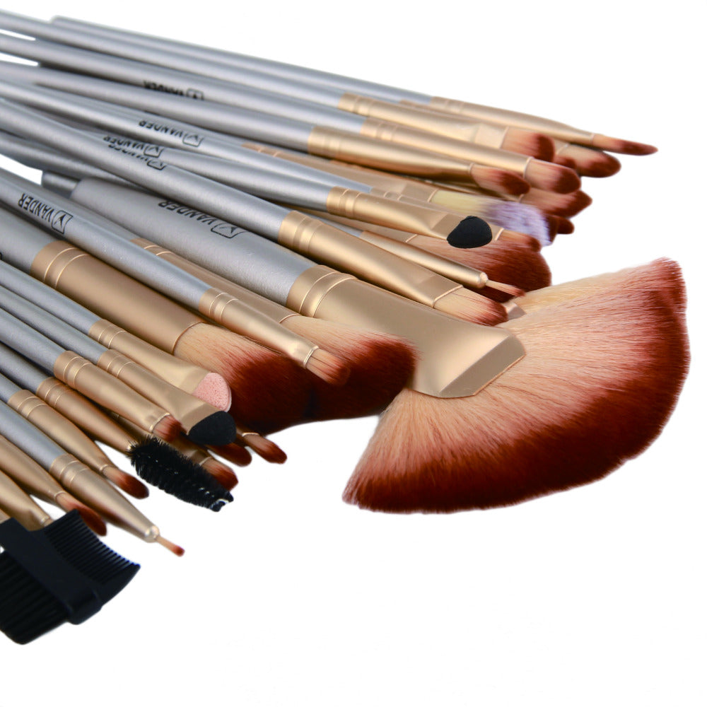 32-Piece Makeup Brush Set with Travel Holder by HitMyNeed