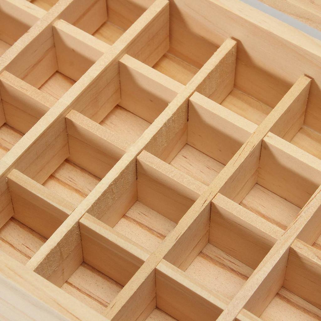 32 Slot Wooden Essential Oil Storage Box by HitMyNeed