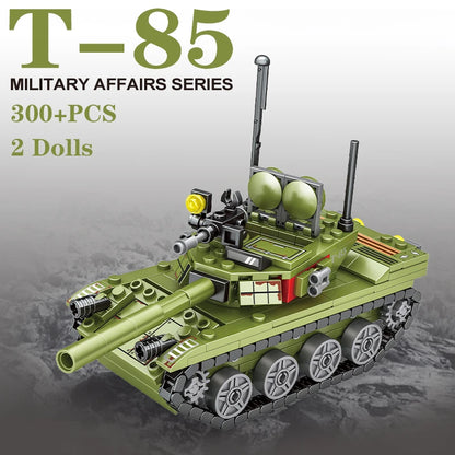331pcs T-85 WW2 Tank & Soldier Building Block Set by HitMyNeed