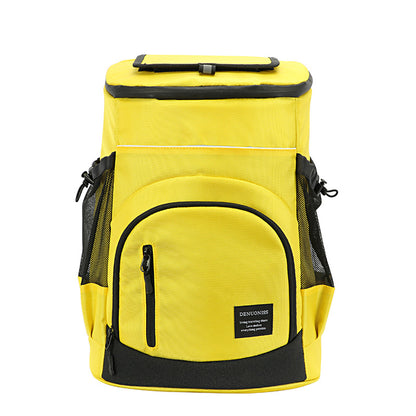 33L Insulated Cooler Backpack, Holds 36 Cans yellow by HitMyNeed