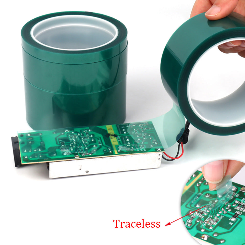 33m Green PET High Temperature PCB Masking Tape 30mm by HitMyNeed