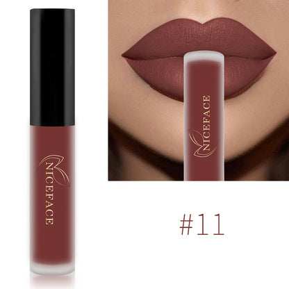 34-Color Nude Matte Waterproof Liquid Lipstick Set 11 by HitMyNeed