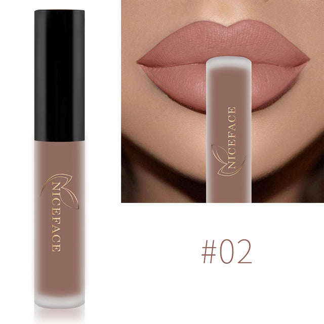 34-Color Nude Matte Waterproof Liquid Lipstick Set 2 by HitMyNeed