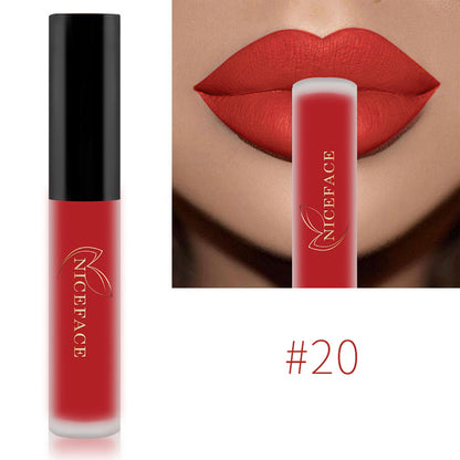 34-Color Nude Matte Waterproof Liquid Lipstick Set 20 by HitMyNeed