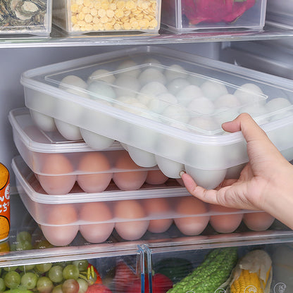 34-Grid Plastic Egg Storage Box for Fridge by HitMyNeed