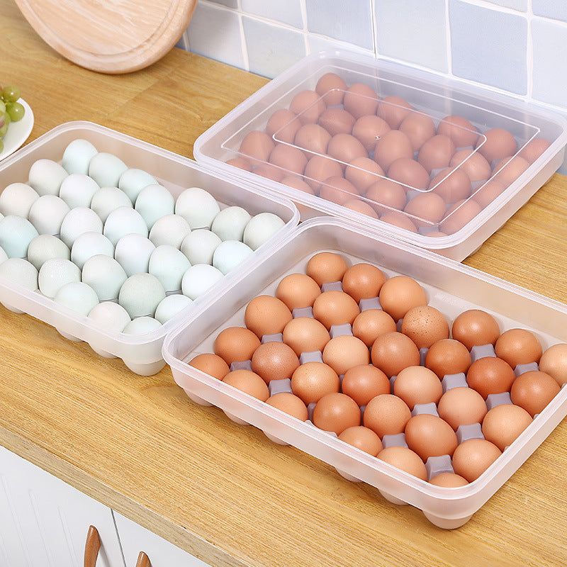 34-Grid Plastic Egg Storage Box for Fridge by HitMyNeed
