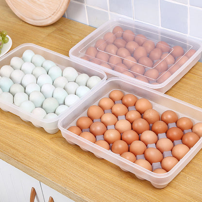 34-Grid Plastic Egg Storage Box for Fridge by HitMyNeed