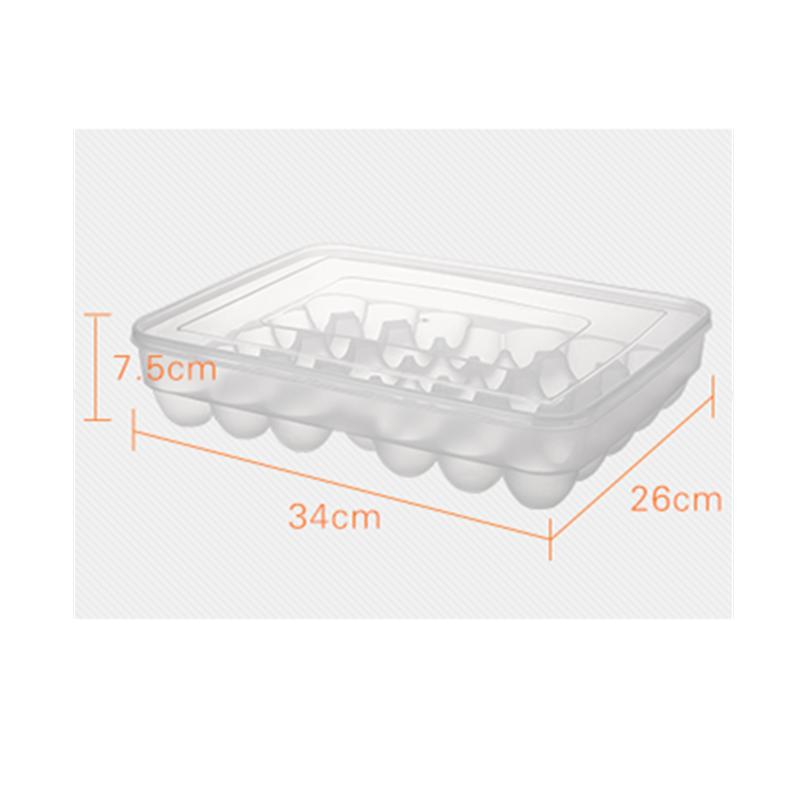 34-Grid Plastic Egg Storage Box for Fridge by HitMyNeed