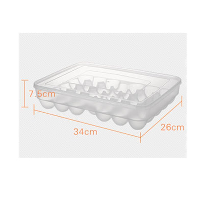 34-Grid Plastic Egg Storage Box for Fridge by HitMyNeed