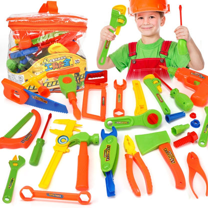 34-Piece Kids Toy Tool Set with Carry Bag by HitMyNeed
