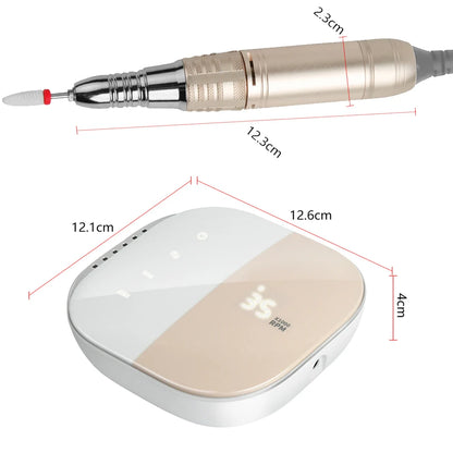 35000 RPM Electric Nail Drill with HD Display by HitMyNeed