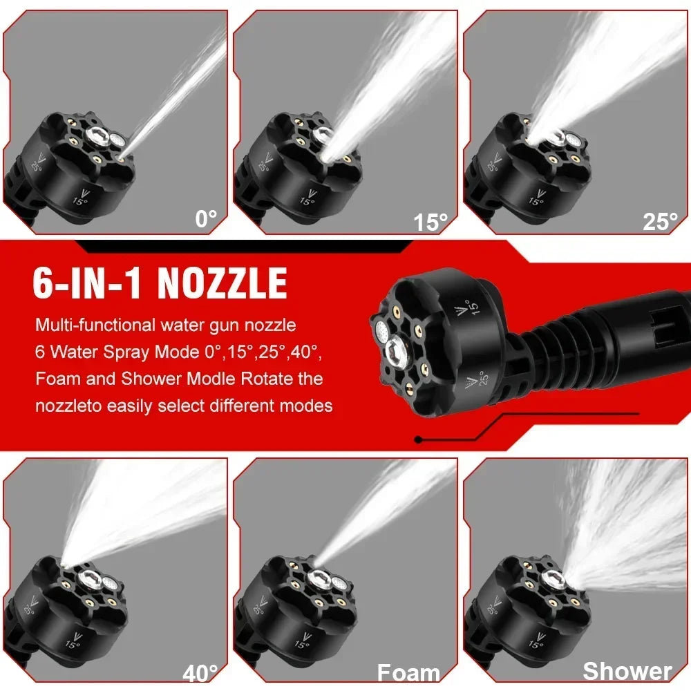 3500W 200Bar Brushless Cordless Pressure Washer 18V by HitMyNeed