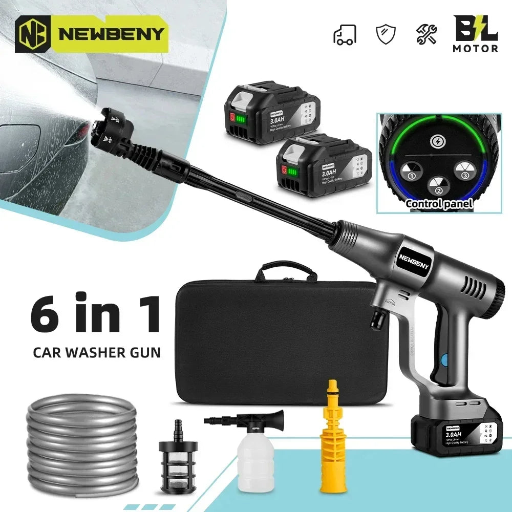 3500W 200Bar Powerful Cordless Brushless Pressure Washer by HitMyNeed