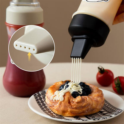 350ml Five-Hole Squeeze Sauce & Oil Dispenser Bottle by HitMyNeed