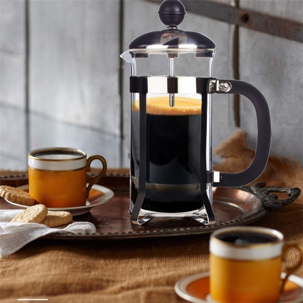 350ml Glass French Press Coffee Maker by HitMyNeed