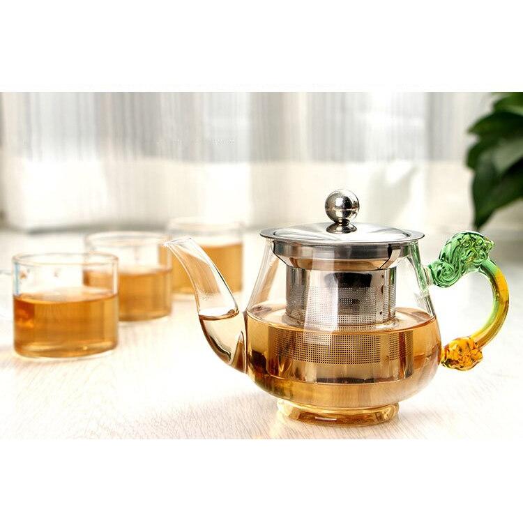 350ml Glass Teapot with Stainless Steel Infuser by HitMyNeed
