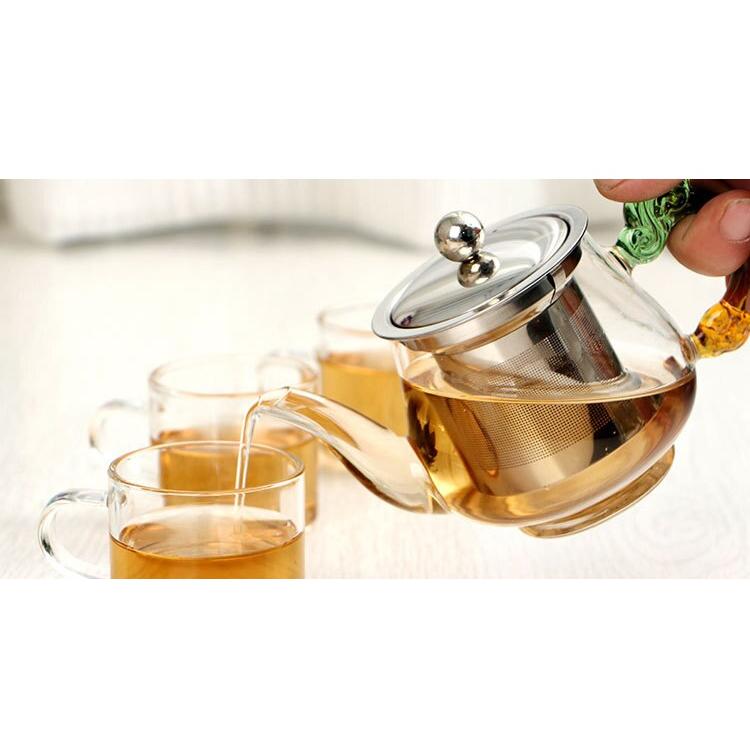 350ml Glass Teapot with Stainless Steel Infuser by HitMyNeed