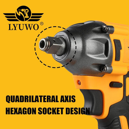350Nm Brushless Electric Impact Wrench Kit by HitMyNeed