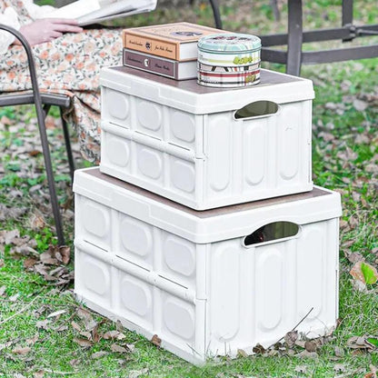 35L Folding Camping Storage Box for Car Trunk & Home by HitMyNeed