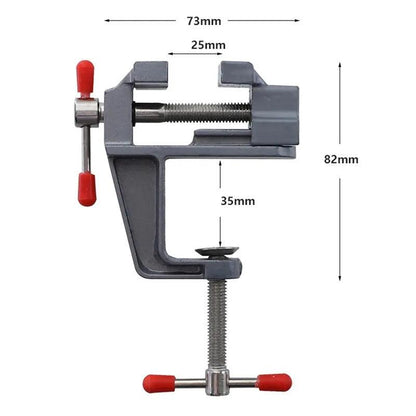 35mm Aluminium Alloy Bench Clamp Vise for DIY & Repair by HitMyNeed