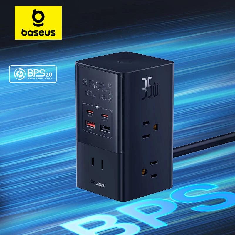 35W 7-in-1 Fast Charging Power Strip with Display 4000W by HitMyNeed