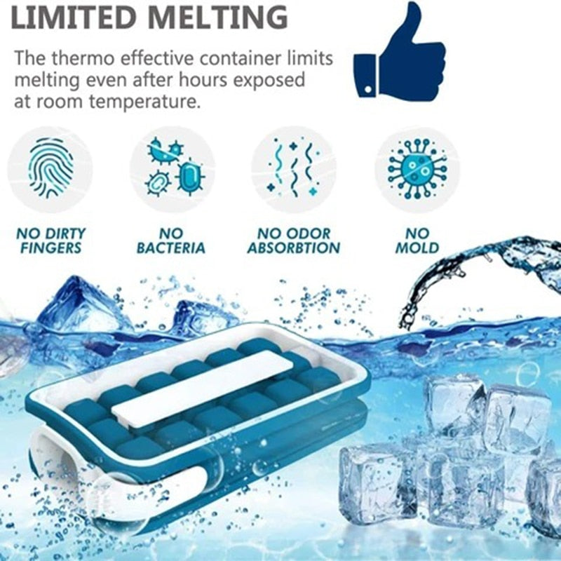 36-Grid Silicone Ice Bottle Maker with Lid by HitMyNeed